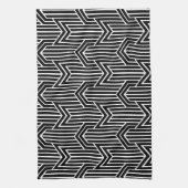 Retro-Art-Deco-Chevron-Muster Handtuch (Vertikal)