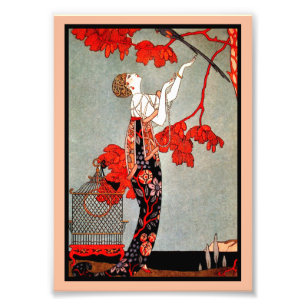 Retro-Art-Déco-Druck Fotodruck