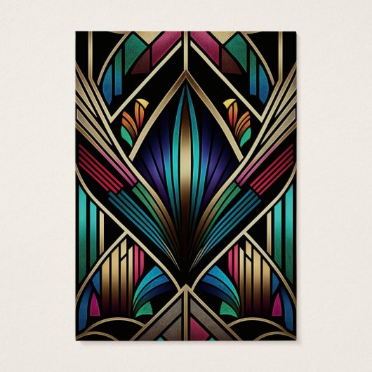 Retro Art Deco Earring Display Card (Rückseite)