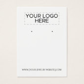 Retro Art Deco Earring Display Card (Vorderseite)