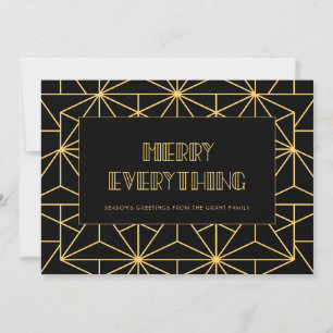 Retro Art Deco Frohe alles Karte