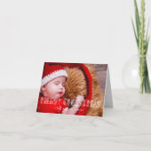 Retro Art Deco Frohe Weihnachten Foto (Vorderseite)