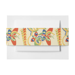 Retro-Art Deco Geometrische Blumenposter-Kunst Einladungsbanderole
