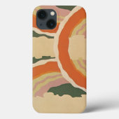 Retro Art Deco Jazz Circles Wolken Regenbogenmuste Case-Mate iPhone Hülle (Rückseite)