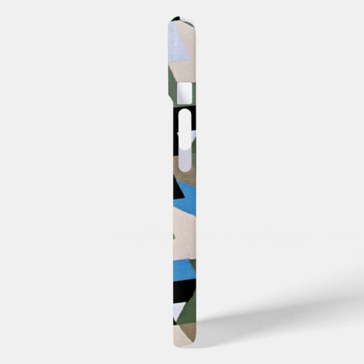 Retro Art Deco Jazz Geometric Zig Zag Muster Case-Mate iPhone Hülle (Rückseite / Links)