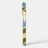 Retro Art Déco Jazz, Kreise, Bogenmuster Case-Mate iPhone Hülle (Rückseite / Links)