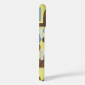 Retro Art Déco Jazz, Kreise, Bogenmuster Case-Mate iPhone Hülle (Rückseite / Rechts)