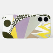 Retro Art Deco Jazz Polka Dots Zig Zag Muster Case-Mate iPhone Hülle (Rückseite (Horizontal))