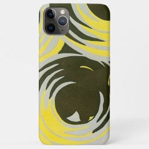 Retro Art Deco Jazz Vintag Circles Wirbel Muster iPhone 11 Pro Max Hülle