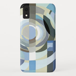 Retro-Art Deco Jazz Vintage Blau Kreis Muster Case-Mate iPhone Hülle