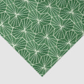 Retro Art Deco Lime Green Geometric Pattern Seidenpapier (Ausschnitt)