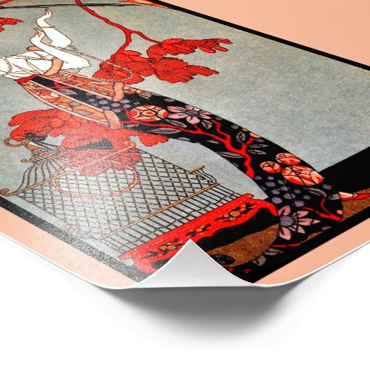 Retro Art Deco Print Fotodruck (Ecke)