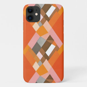 Retro-Art Deco Vintage-Jazz Orange Diamantmuster Case-Mate iPhone Hülle
