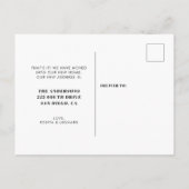 Retro Art Deko geometrische Bewegungsanzeige Postkarte (Rückseite)