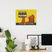 Retro Art Deko Mineralwasserwerbung (Heimbüro)