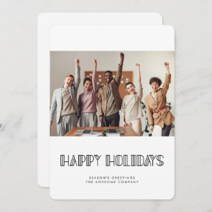 Retro Art Deko Schriftart Corporate Business Foto Feiertagskarte