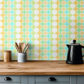 Retro Art Deko Sommerzitronenmuster Fliese