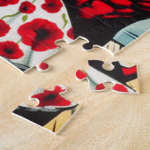 Retro Art Devil mit Ballet Dancer Mohnanzug Puzzle (Seite)