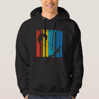 Retro Art-Drachen-surfender Drachen-Surfer Hoodie