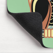 Retro Art-Eule Mousepad (Ecke)