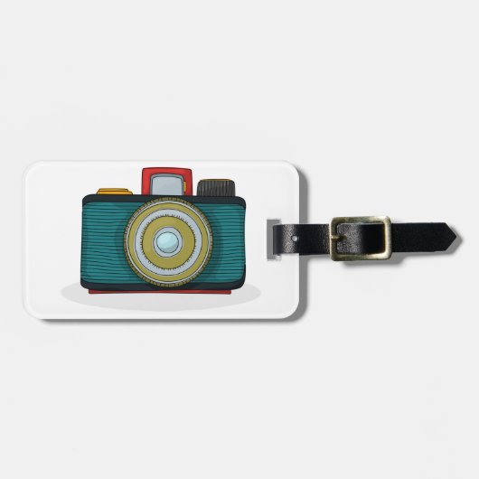 Retro Art-Kamera-Gepäckanhänger Gepäckanhänger (Vorderseite horizontal)