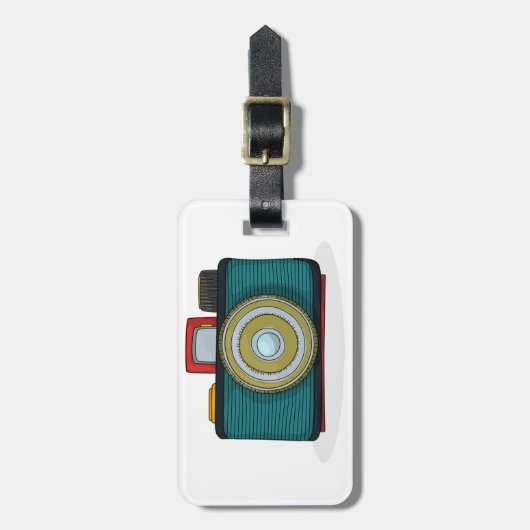 Retro Art-Kamera-Gepäckanhänger Gepäckanhänger (Vorderseite vertikal)