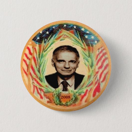 Retro Art-Knopf Nader Button (Vorderseite)