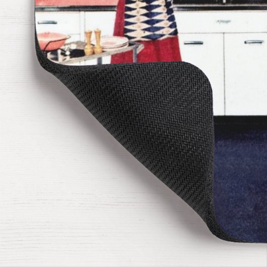 Retro Art-Küche Mousepad (Ecke)