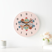 Retro Art-Kuchen-süße Nachtisch-Küche Große Wanduhr (Zuhause)