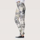 Retro Art-Leggings des Weg-66 Leggings (Links)