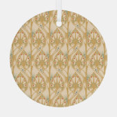 Retro Art Nouveau, abstrakte geometrische Linien. Ornament Aus Glas (Rückseite)