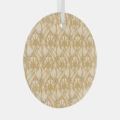 Retro Art Nouveau, abstrakte geometrische Linien. Ornament Aus Glas (Vorderseite Rechts)