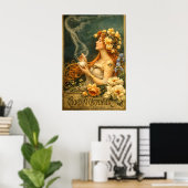 Retro Art Nouveau Chocolate Ad  Poster (Heimbüro)