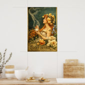 Retro Art Nouveau Chocolate Ad  Poster (Küche)