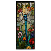 Retro Art Nouveau Dragonfly boho chic Geschenktüte Für Weinflaschen (Vorderseite)
