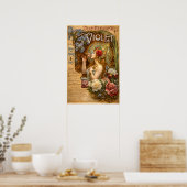 Retro-Art Nouveau französische Parfümwerbung Poster (Küche)
