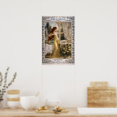 Retro Art Nouveau French Perfume Advertisement Poster (Küche)