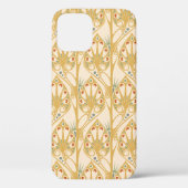 Retro Art Nouveau Illustrationsmuster Case-Mate iPhone Hülle (Rückseite)