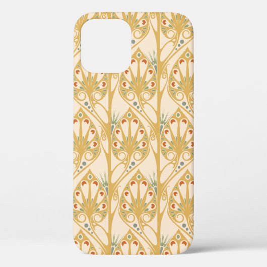 Retro Art Nouveau Illustrationsmuster Case-Mate iPhone Hülle (Rückseite)