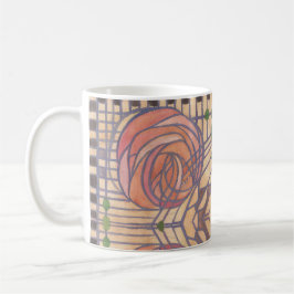 Retro Art Nouveau Mackintosh Stil Design Kaffeetasse
