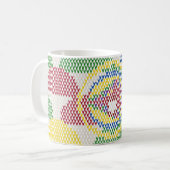 Retro-Art-Nouveau-Muster Kaffeetasse (Vorderseite Links)