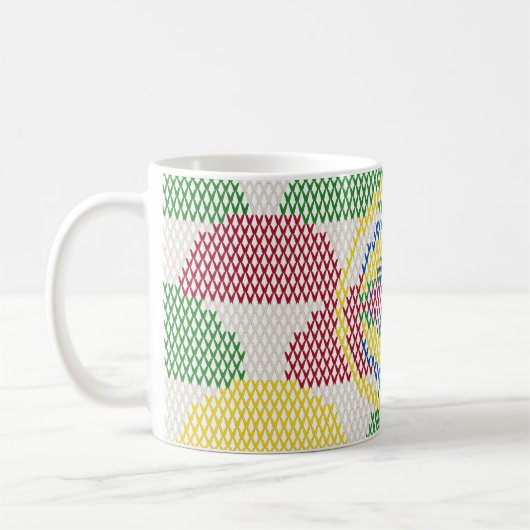 Retro-Art-Nouveau-Muster Kaffeetasse (Links)