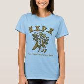 Retro Art Nouveau Pea Pflanze E.Z.P.Z (Easy Peasy) T-Shirt (Vorderseite)