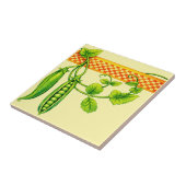 Retro Art Nouveau Pea Pods Pattern Frieze Fliese (Seite)