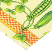 Retro Art Nouveau Pea Pods Pattern Frieze Kurzer Tischläufer (Ecke)
