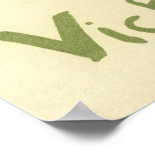 Retro Art Nouveau - Reine de Joie Poster (Ecke)