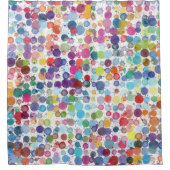 Retro Art Paint Regenbogenduschvorhang Duschvorhang (Vorderseite)