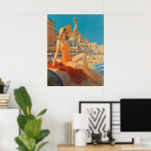 Retro Art Print, "Atlantic City" Eggleston Poster (Heimbüro)