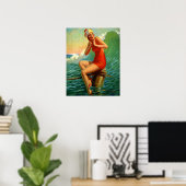 Retro Art Print, "Sitzen Hübsch" Eggleston Poster (Heimbüro)