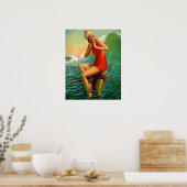 Retro Art Print, "Sitzen Hübsch" Eggleston Poster (Küche)